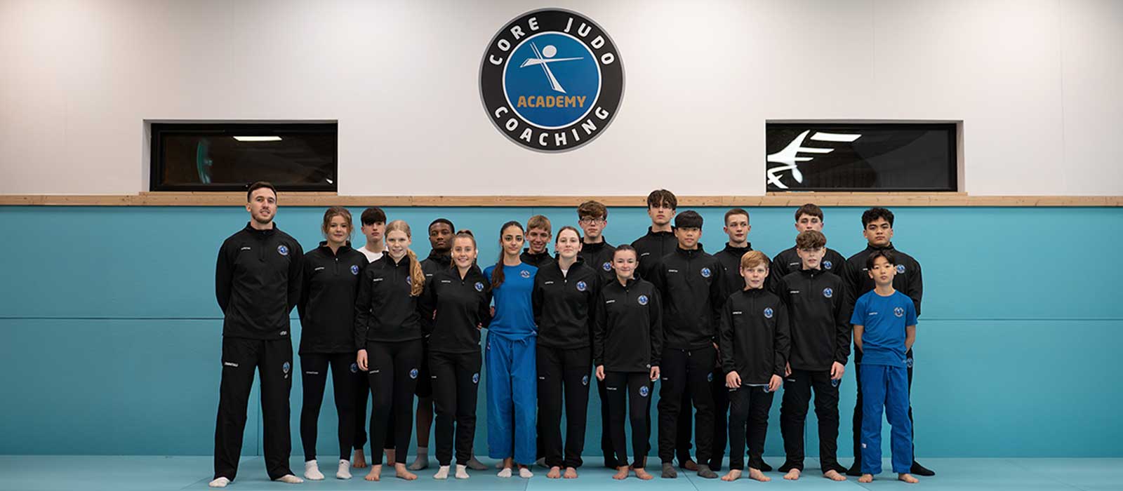 Children's Judo class in Surrey led by ex-Olympic coach in a blue gi